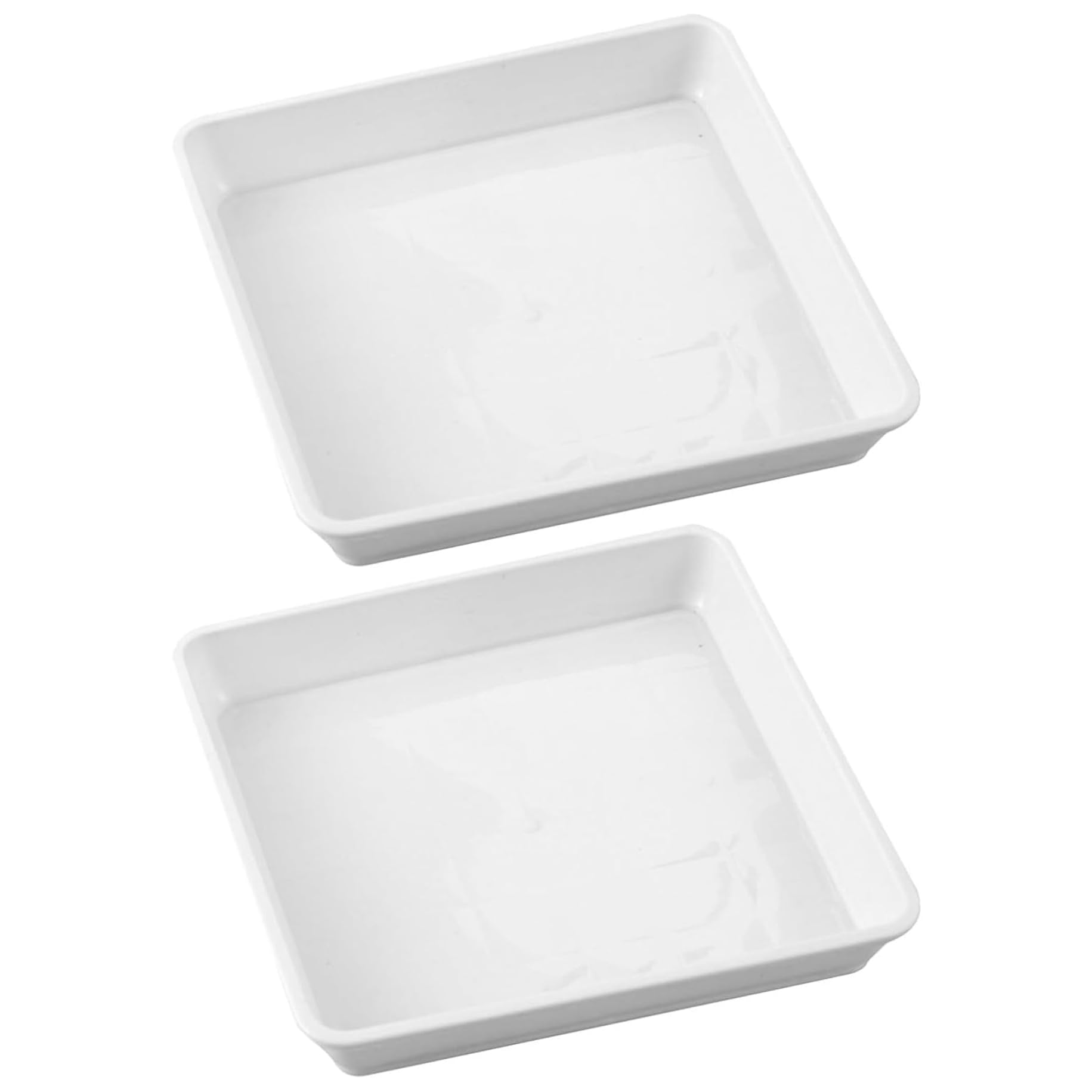 Soucoupe carrée pour plantes avec plateaux d'égouttage flexibles