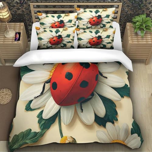 Housse de couette effet 3D vibrant parure de lit impressionniste King durable