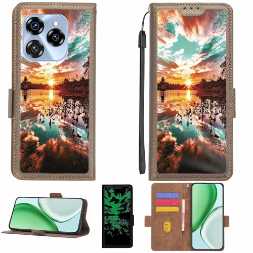 �Ή� Oukitel C50 �p �P�[�X Case [1�� 9H+�d�x���� �K���X�t�B����] [RFID�u���b�N][�ÈŔ�������] LPT-FJ