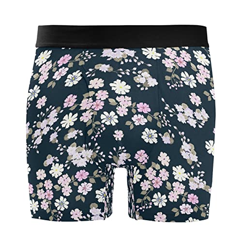 Bóxer para Hombre Calzoncillos Pack de 2 Ropa Interior Elástica Floral