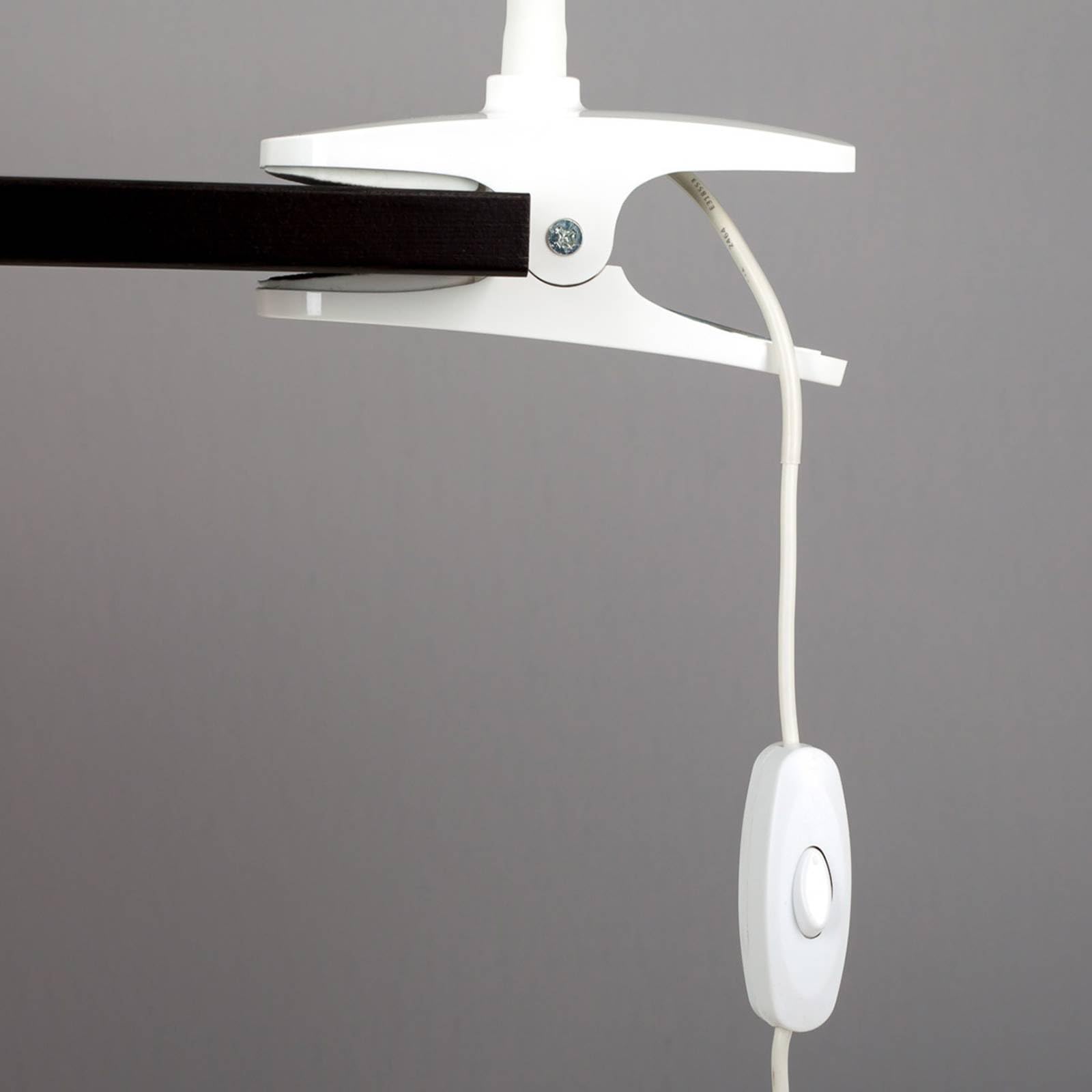 LED Lámpara de pinza 'Baris' (Moderno) en Blanco hecho de Metal (1 llama,) de Lindby | lámpara de mesa, lámpara de mesa, lámpara de lectura