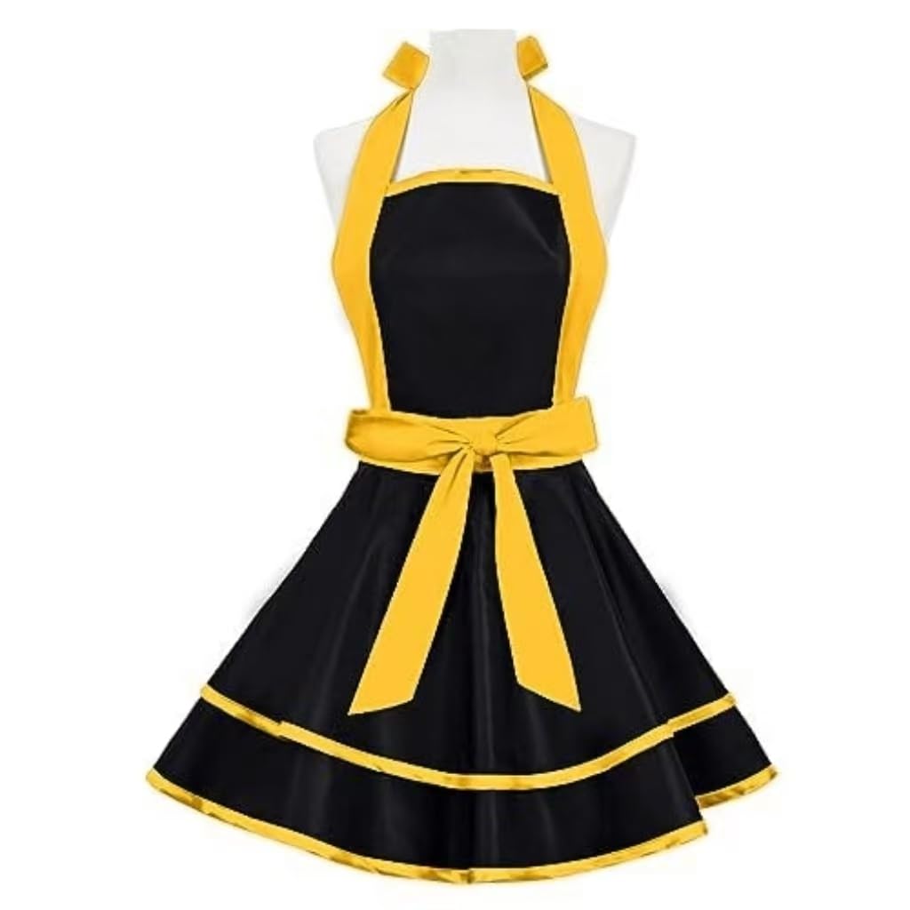 Violet Mist Cute Lovely Retro Aprons for Women Girl Ladies Sexy Sweetheart Vintage Aprons 50s PolkaDot Vintage Christmas Apron kawaii Cooking Kitchen Ruffle Witch Apron Housewife Waitress Mothers Gift