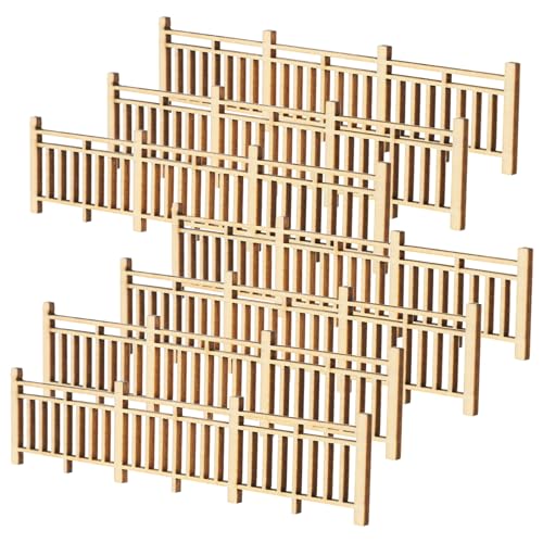 jojofuny 8 pièces Clôture Miniature Bois Décor de Jardin DIY Barrière Décorative pour Maison de Poupée et Terrarium Accessoires Miniatures pour Paysage