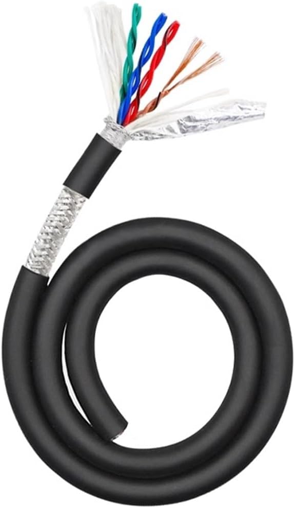 1M High Flexible Tow Twisted-Pair Shielded Cable 2 core 4 core 8 core 10 core 16 core Servo Encoder Control Cable(1mm,2core)