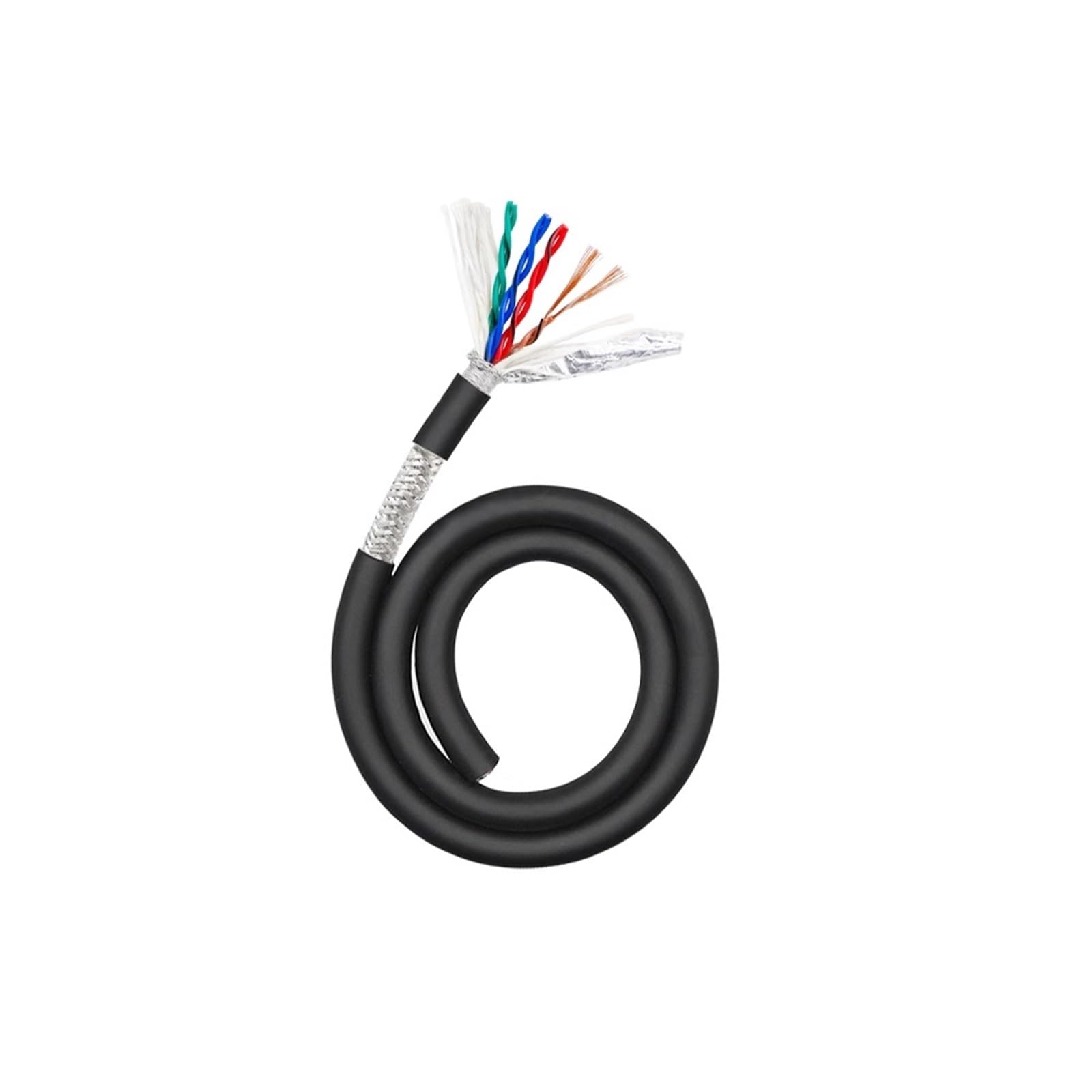 Kabel ekranowany o wysokiej elastyczności, skrętka holownicza, 2-żyłowy, 4-żyłowy, 8-rdzeniowy, 10-żyłowy, 16-rdzeniowy kabel sterujący serwomechanizmem (0,5 mm, 12 żył)