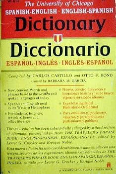 Paperback Spanish-English Dictionary (University of Chicago) Book
