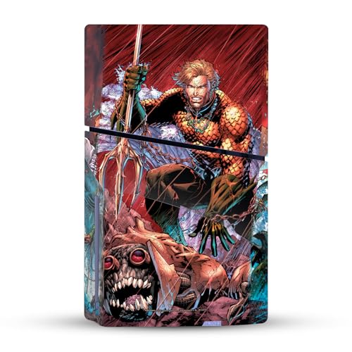 Skin PS5 Slim Disc Aquaman DC Comics Autocollant Vinyle pour Console - 3