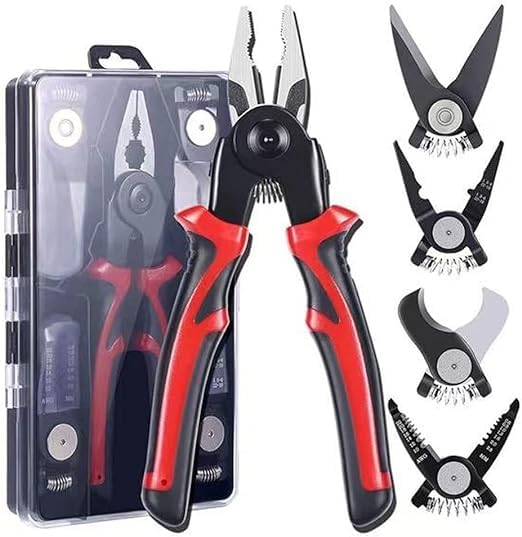 KriShit Mart 5 in 1 Multipurpose Lineman Plier with Gripping, Wrench, Cutter, Crimping & Wire Stripper Fuction Combination plier Electric Cable Stripping Wrench Snapper (B0D5VKDGP4) Amazon Price History, Amazon Price Tracker