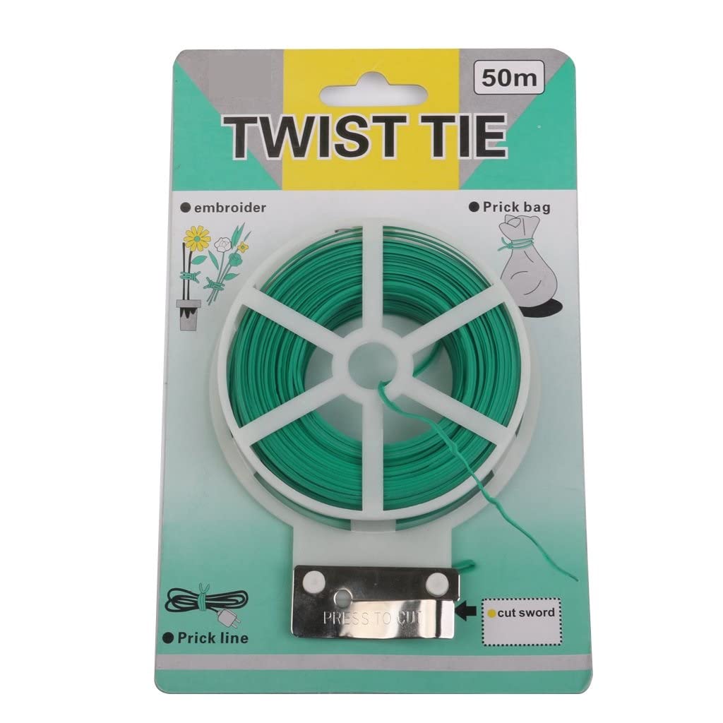 Iktu Multipurpose Wire Twist Ties Heavy Duty Plastic Coated Ties Wire Plant Twist Ties Bag Ties for Home Office and Gardening 164 Feet (50meters) (B0BKT89NJH) Amazon Price History, Amazon Price Tracker