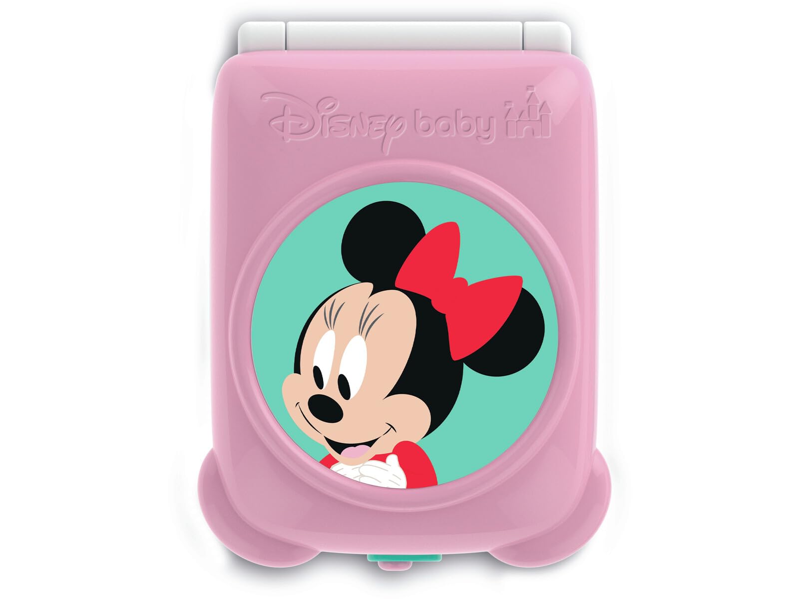Clementoni Disney Baby Minnie Flip Phone, Children's Phone 9-36 Months, Activity Centre with 4 Keys to Stimulate Imitative Play with Lights and Sounds, 17515