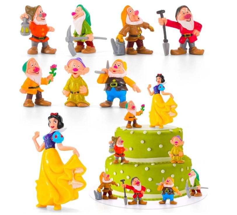 8 PCS Mini Figurines for Birthday Party Cake Decorations
