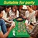 Poen Roulette Mat Tabletop Felt Layout Set Rubber Roulette Wheel Table Cover Craps Mat with Win Marker Storage Bag for Casino Games Christmas Parties Home Entertainment Night(Green,70 x 35 Inch)