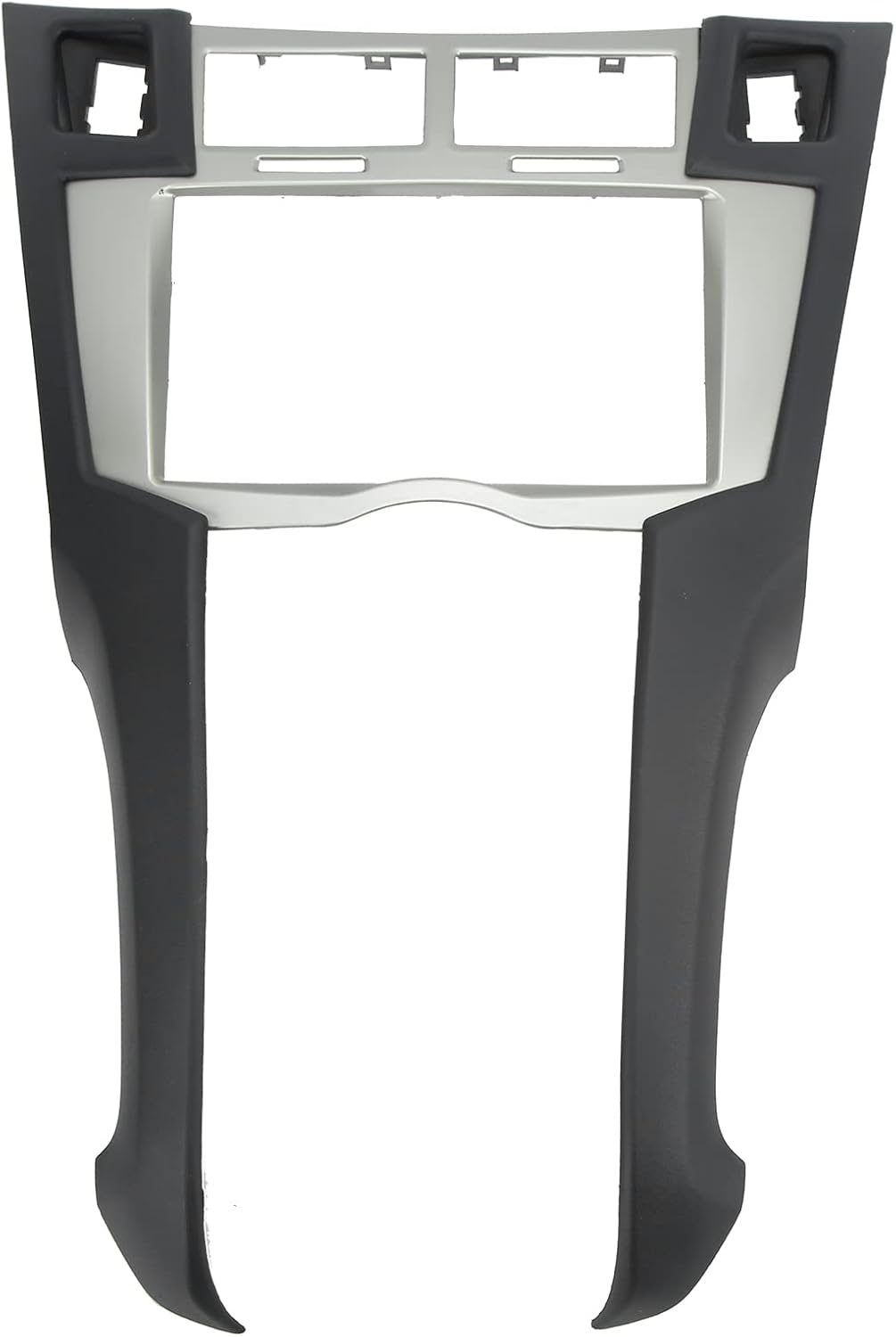 KIMISS Car Fascia, 2Din Stereo Dash Radio Frame Panel Replacement for Vitz 2005‑2011