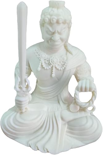 Estatua de Buda de Acala, decoración de Buda de meditación blanca, decoración de oficina en casa, adornos de Feng Shui, regalo de artesanía de la