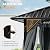 HAPPATIO 12'x12' Hardtop Aluminum Gazebo Outdoor, Double Galvanized Steel Roof Canopy with Aluminum Frame, Curtains and Netting for Patio, Backyard, Deck, Lawn, Easy Assembly (Grey)
