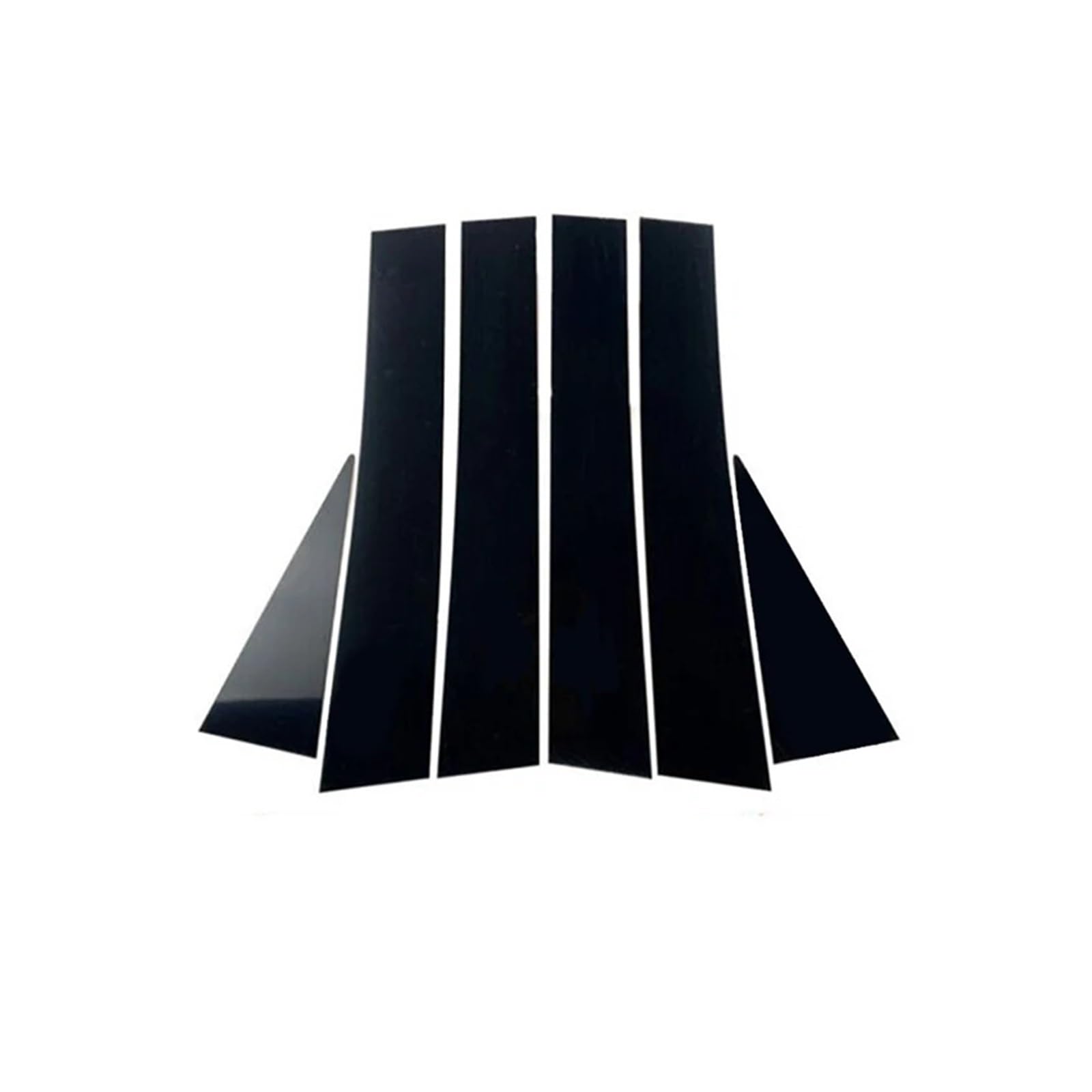 Adornos de pilar negro brillante para Chevrolet Captiva 2007-2018, 6 pegatinas decorativas 7