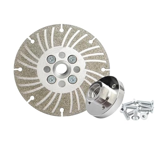 Mola angolare - Diamantata elettrodeposta - 4 1/2 / 5 / 6, Dischi da taglio per metallo, filettatura turbo a doppia grana, lama diamantata, filettatura per granito, pietra e ceramica (5)