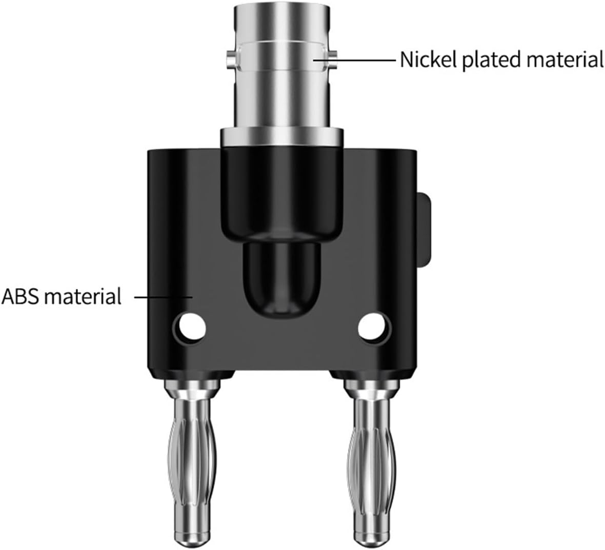 2pcs BNC Female Q9 Connector 4mm Double Banana Plugs Oscilloscope Adapter J.20022