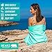 BEARZ Outdoor Quick Dry Towel - Microfiber Travel Towel for Backpacking, Hiking, Gym, Camp (Includes Bonus Face Cloth) Mint Green