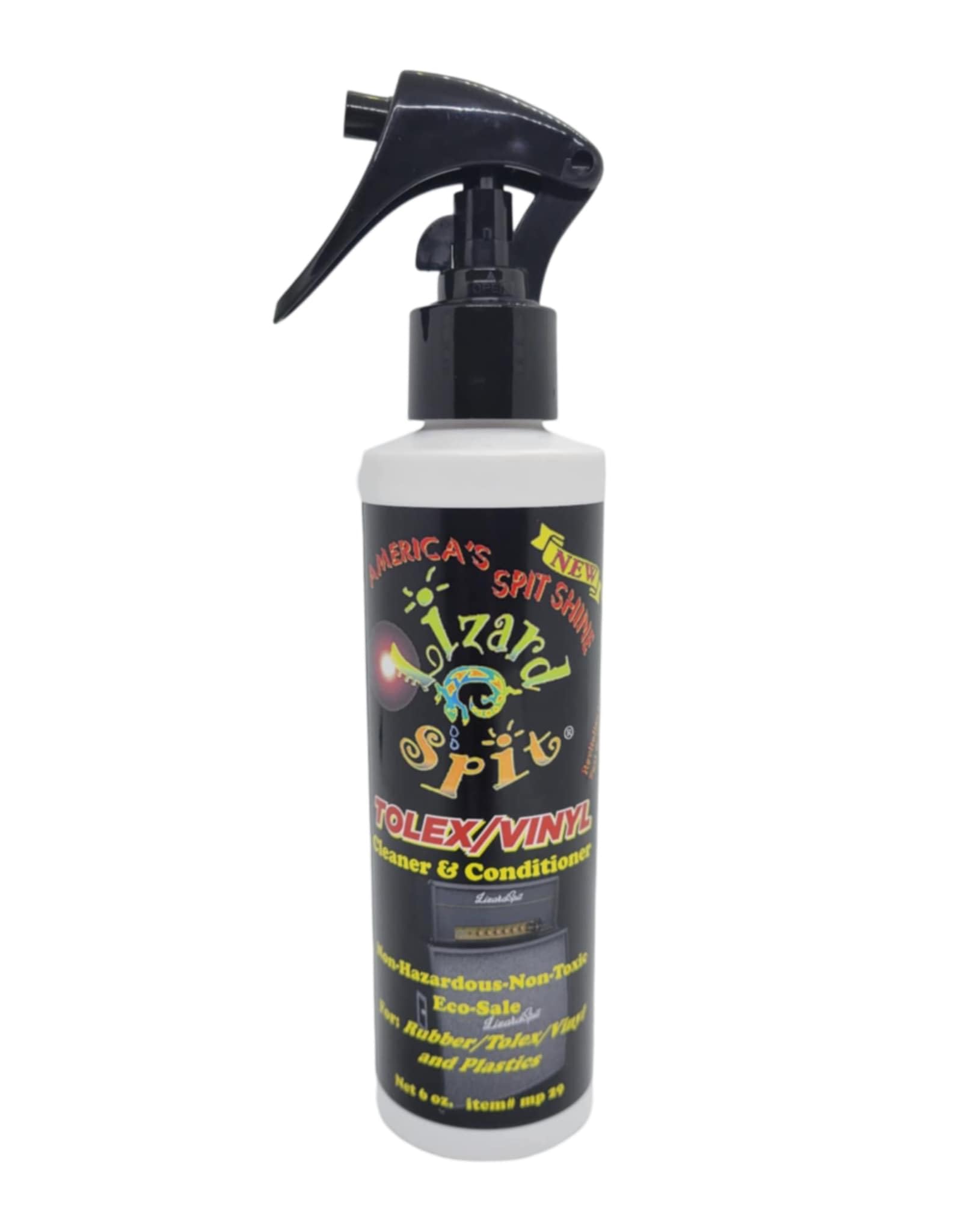 Lizard Spit TOLEX/VINYL Cleaner and Conditioner, 6 oz Spray Bottle, for Rubber, Vinyl and Plastic Surfaces