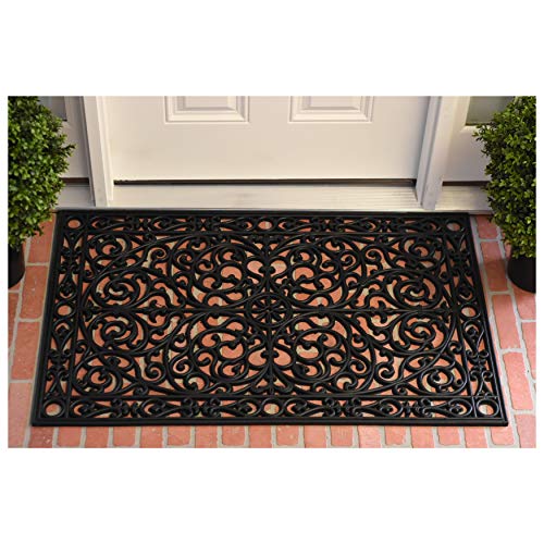 Calloway Mills AZ900223048 Gatsby Rubber Doormat, 30" x 48", Black - Thumbnail 6