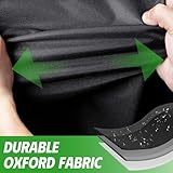 Egg Chair Cover Waterproof, Patio Hanging Chair Cover, Outdoor Single Seat Swing Egg Chair Cover with Zipper, 210D Heavy Duty Veranda Garden Large Cover for Egg Chair on stand 230 * 200cm, Black - Image 3