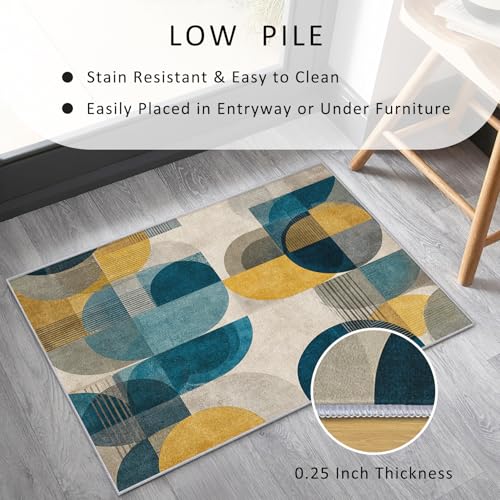 Tapis de chambre décoration descente de lit géométrique 140x200 cm