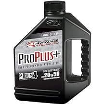 Maxima Racing Oils 30-039128-3PK Pro Plus+ 20w50 Synthetic Motorcycle Engine Oil 1G Bottle, 3-Pack, 1 Gallon