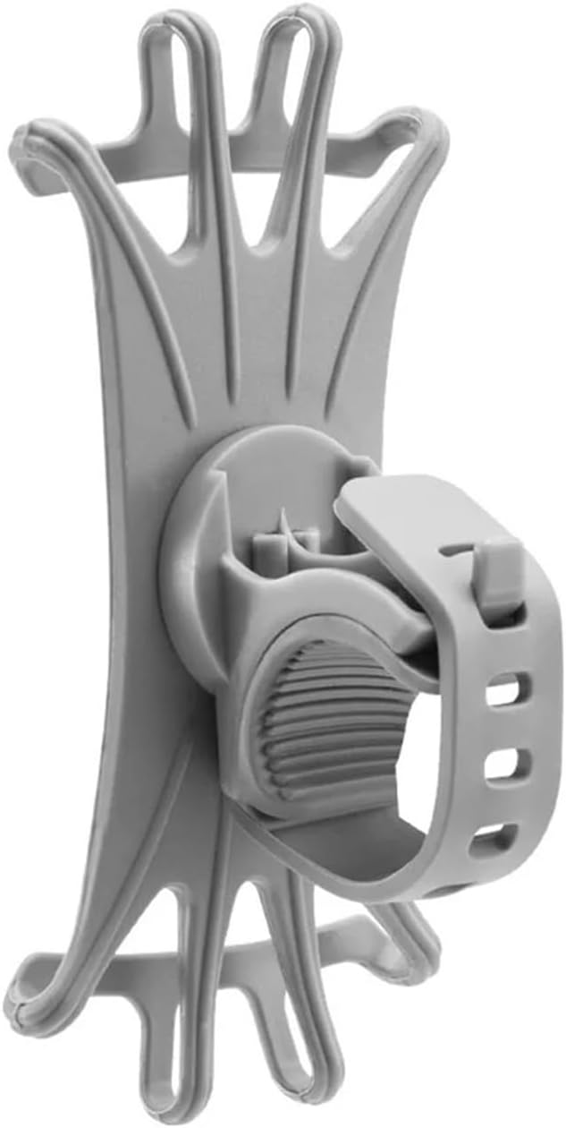 Bike Phone Mount 360 ° Rotating Silicone Bicycle Phone Holder Electric Bike Motorcycle Navigation Fixed for Riding Bicycle Phone Holder(Gray)