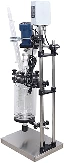 SF-3L Double-Layer Glass Reactor, 90W Lab Jacketed Reactor, 200N.Cm, 0~680 RPM, for Reaction Distillation,Lab Use