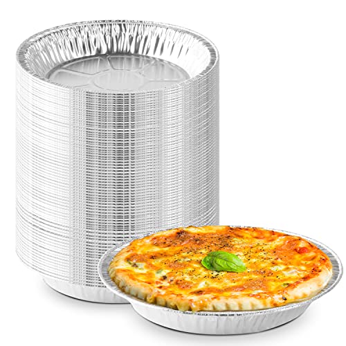 The Baker Celebrations Aluminum Foil Baking Pie Pans – 8 Inch (7 Inch Inner Diameter) Disposable Plates - Made In Usa (Pack Of 25) #TOP4