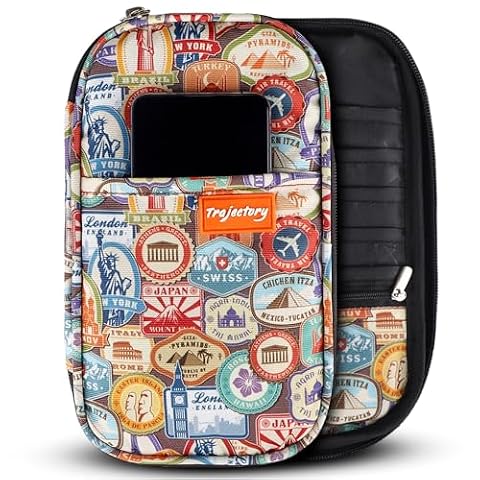 Travel Polyester Passport Card Holder Wallet Organiser Monument