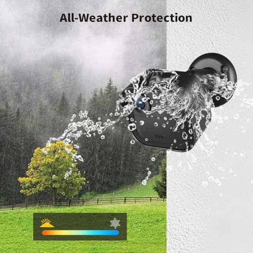 Tonton 3 Pack Wall Mount for Blink Outdoor 4 (4th Gen) & Blink Outdoor 3 (3rd Gen) Camera, Weatherproof Protective Housing Case with 360° Adjustable Mount Bracket, Security Camera Accessories, Black