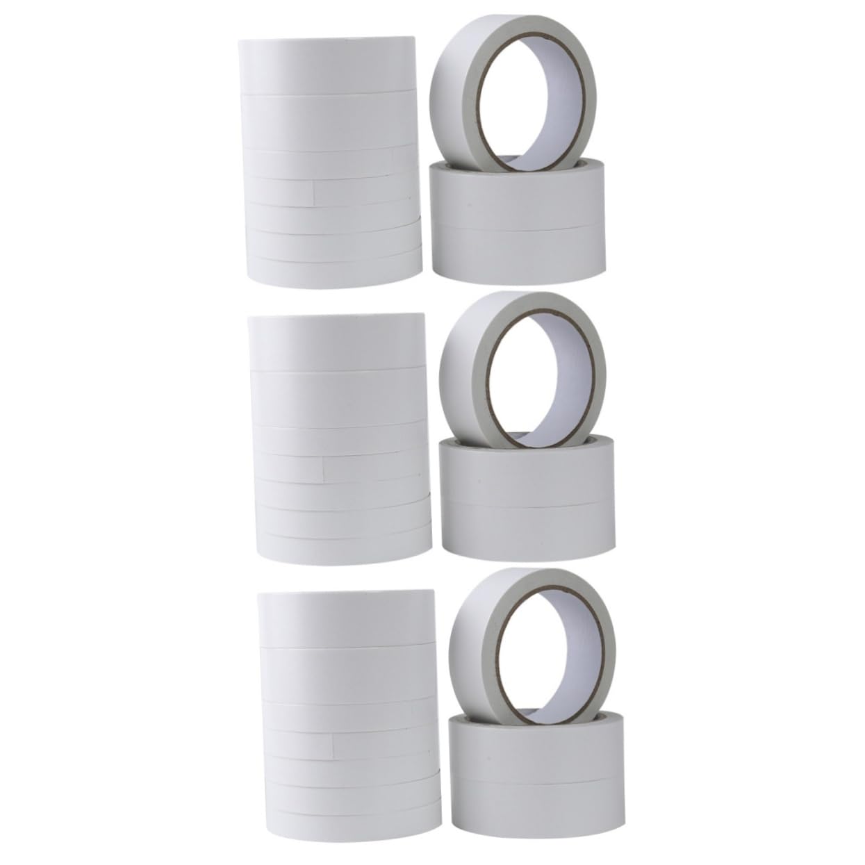 HOMSFOU 3 Sätze Doppelseitiges Klebeband Haftend Transparent Für Büro Basteln Vielseitig Einsetzbar Selbstklebend Einfache Anwendung 9 Rollen * 3