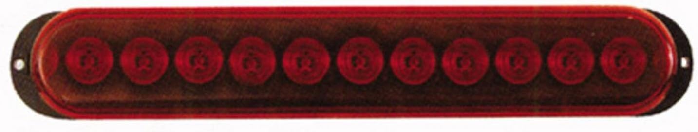 Optronics Inc STL-76RB Thin Line LED Dual Lens Stop/Turn/Tail Light - 11 Diodes