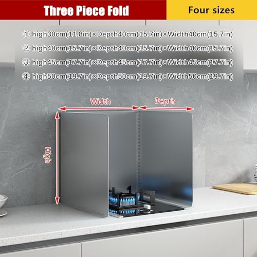 Protector de salpicaduras de cocina en acero inoxidable con aislamiento térmico 4