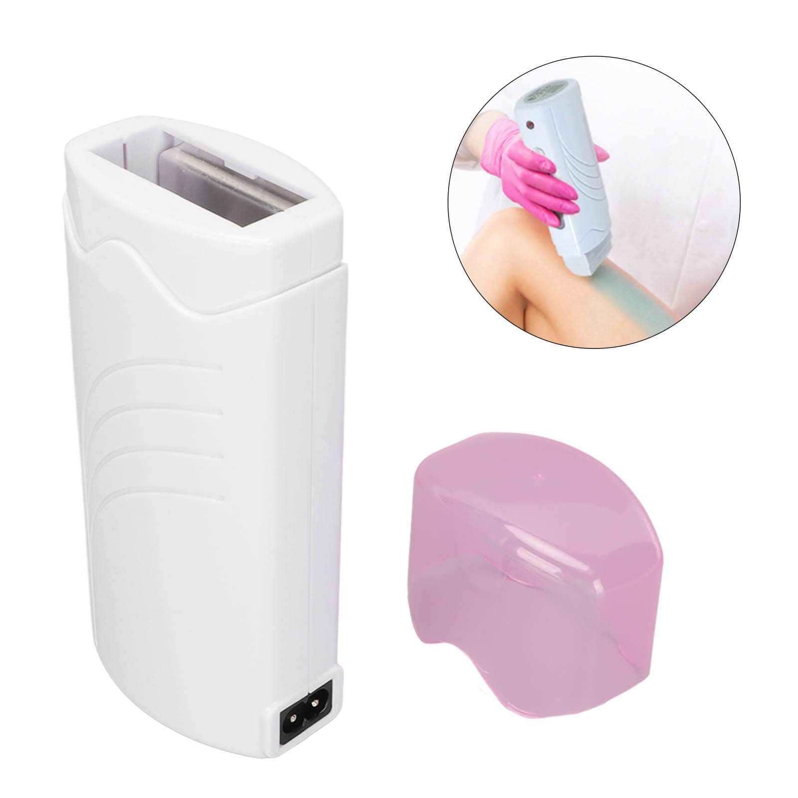 Appareil de Chauffage Cire Dépilatoire,Cartouches de Cire Roll,Machine à Cire à Rouler Roll On Chauffe-cire Épilation électrique Portable Chauffe-cire à Rouleau Automatique à Chaleur Rapide Unique
