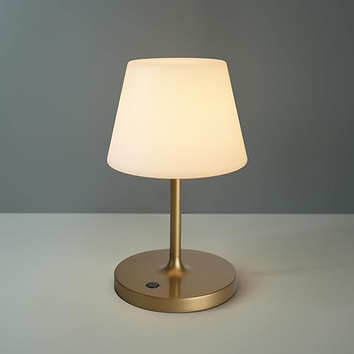 Miniatura 9 de Lámpara de mesa para exteriores a prueba de agua, 4000 mAh, inalámbrica, recargable, lámpara de escritorio regulable al tacto, luz nocturna LED