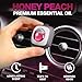 Air Jungles Honey Peach Scent Car Air Freshener Clip, 6 Vent Clips, 4ml Each, Long Lasting Air Freshener, Up to 180 Days Car Refresher Odor Eliminator