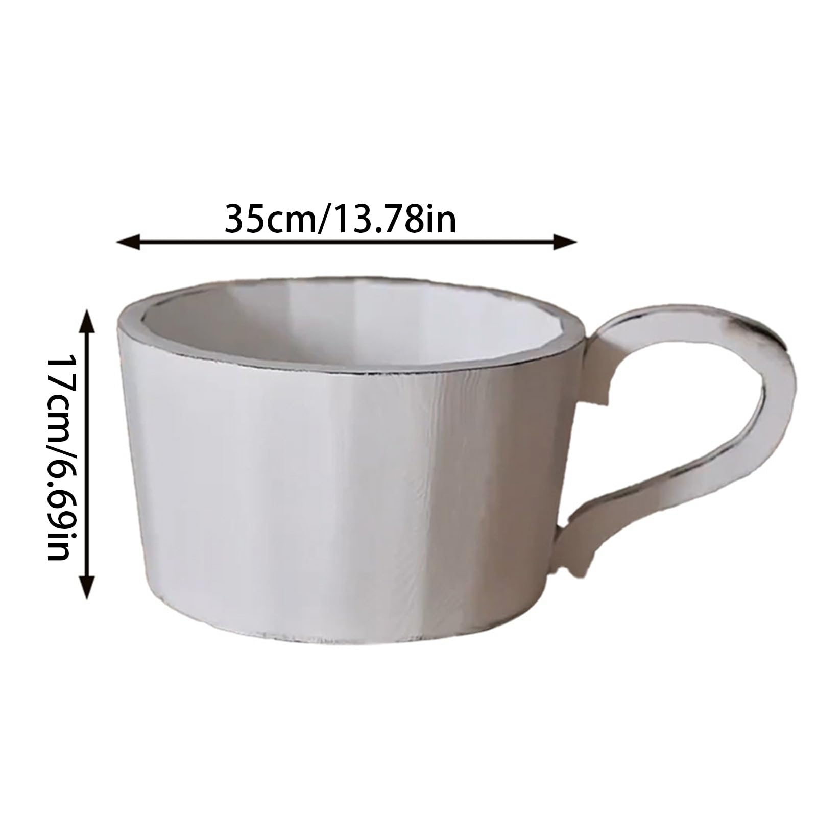 Accessori per fotografia per bambini, in legno, con motivo a tazza per l'acqua, accessorio per neonati