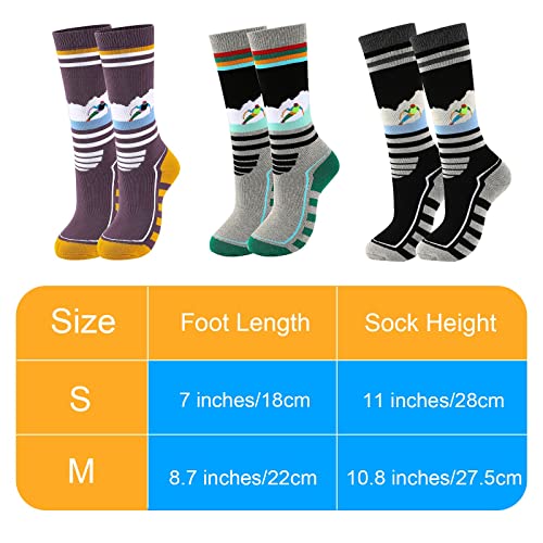 Hgrtyxs Kids Ski Socks, Snowboard Socks Winter Warm Thick Snow Socks Thermal For Boys Girls Skiing Snowboarding Sports #TOP2