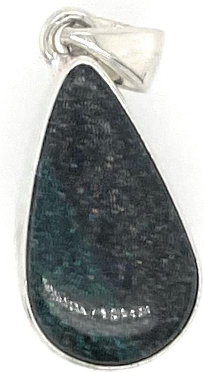 Natural Black Opal 925 Solid Sterling Silver Pendant 30mm - Image 2