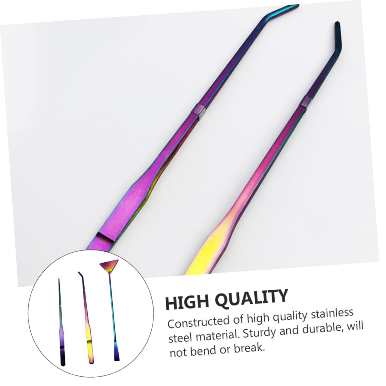 VANZACK Stainless Steel Aquarium Clip Set Fish Tank Cleaning Tools Water Plants Tweezer Spatula Kit