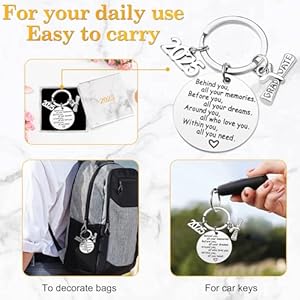 Class of 2025 graduation keychain senior 2025 graduation gifts for her him graduation gifts for college high school student  urban country home decor
