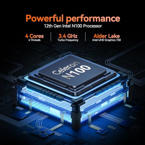 Image of 15.6 inch Laptop, 12th Quad Core N100(Up to 3.4GHz),12GB LPDDR4 RAM 512GB SSD, 2K FHD IPS Laptops, 2.4G /5G WiFi, Webcam,Full-Featured Type-C,Extra Large Touchpad,Large Capacity Battery