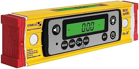 STABILA TECH 196 DL 23 cm Digital Spirit Level IP67 Waterproof and ...