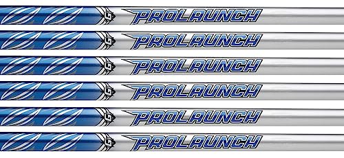 Grafalloy ProLaunch Blue 50 Graphite Iron Shafts 4-PW, Set of 7 Shafts - .370 Parallel (Choose Flex) (Flex: Senior (A))