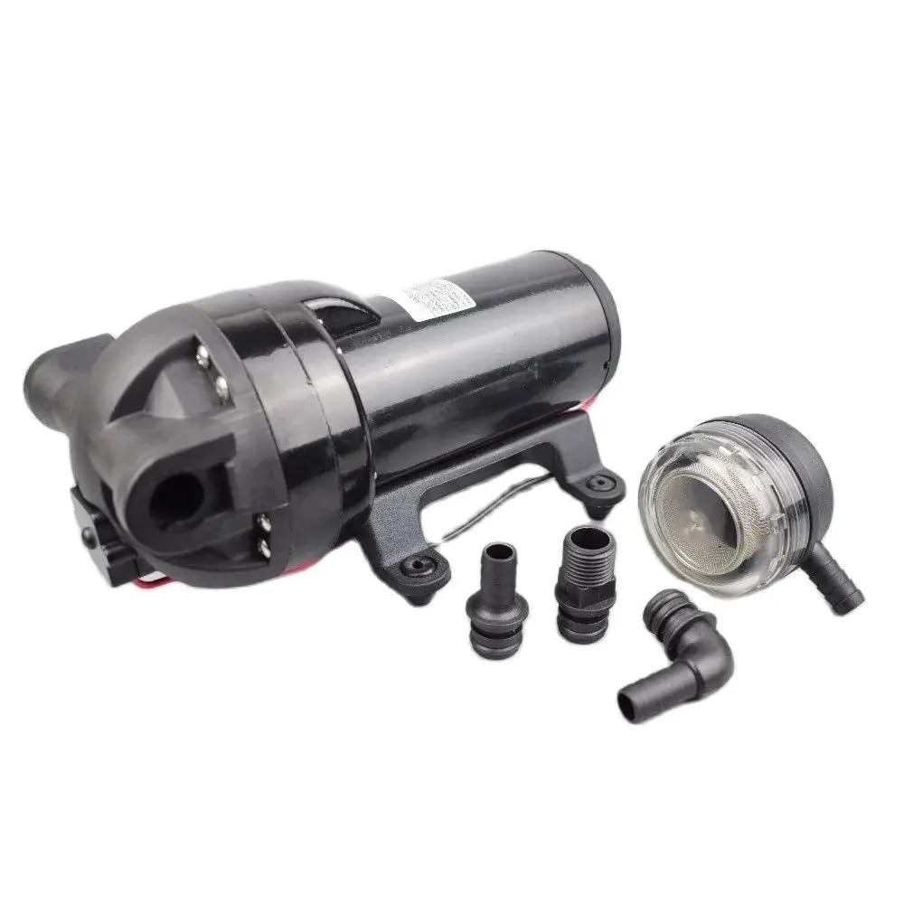 Pompe for acque reflue/effluenti KDP-200 Pompa elettrica a membrana DC 12V 24V AC 110V 220V Acqua ad alta pressione 200psi 20LPM(Kdp-2045,EU-240V)