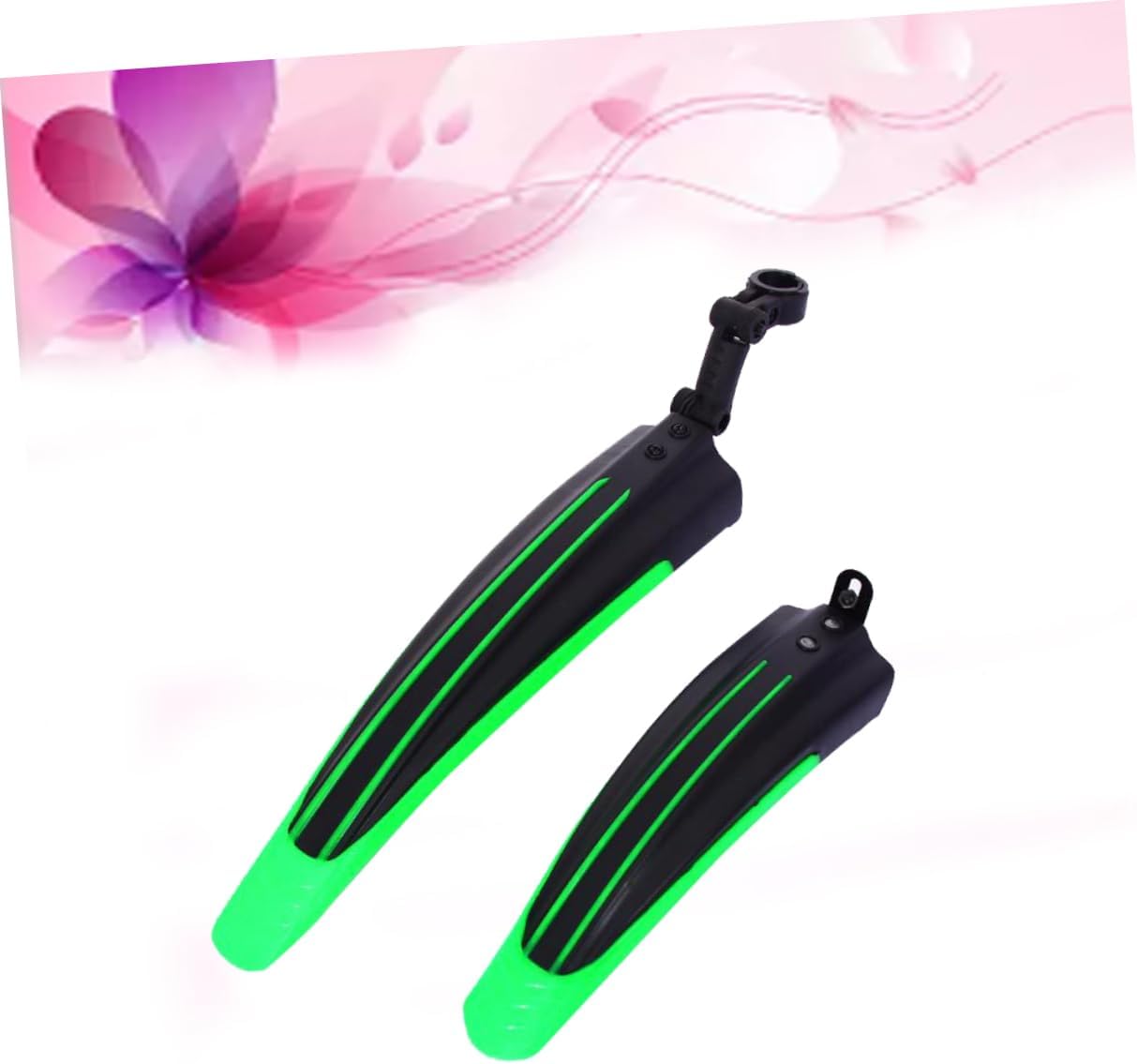 Mud Guard for Mountain Bikes Front and Rear Cycling Wings Lightweight Design Easy Installation High-Strength Protection Against Mud and Rain Light Green