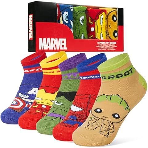 Marvel Boys Ankle Socks Pack of 5 Cover